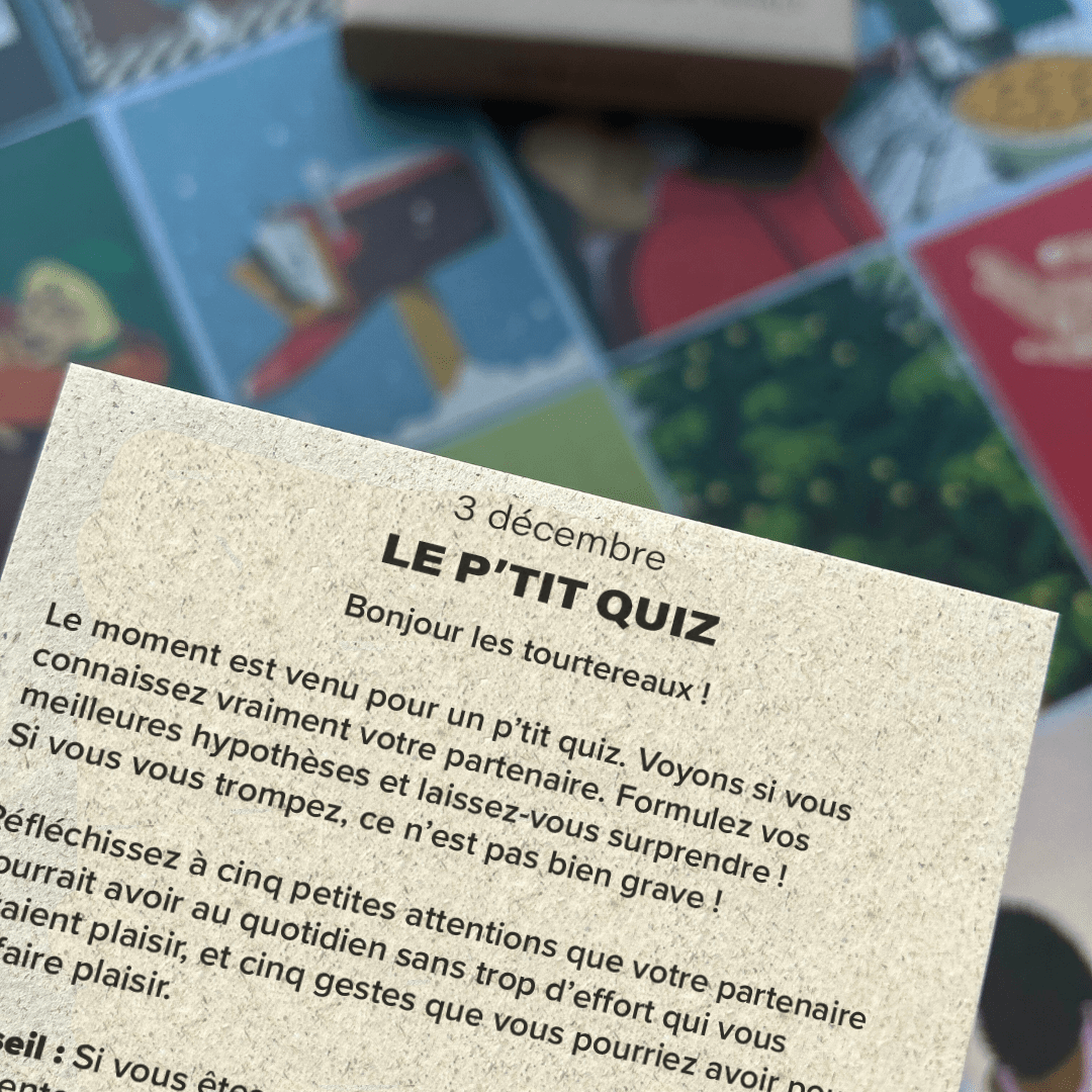 Calendrier de l'Avent pour les couples 2024