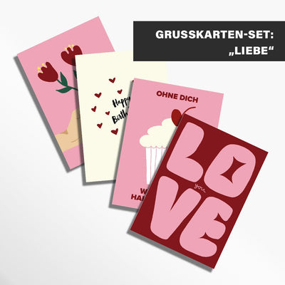 Grußkarten Set Liebe für Herzensmenschen