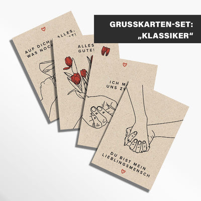 nachhaltiges Grußkarten-Set im klassischen Stil