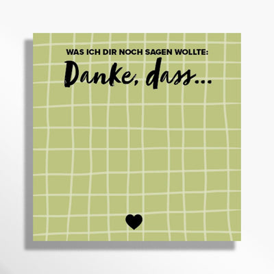 bedanke dich mit einem Post-it oder Klebezettel