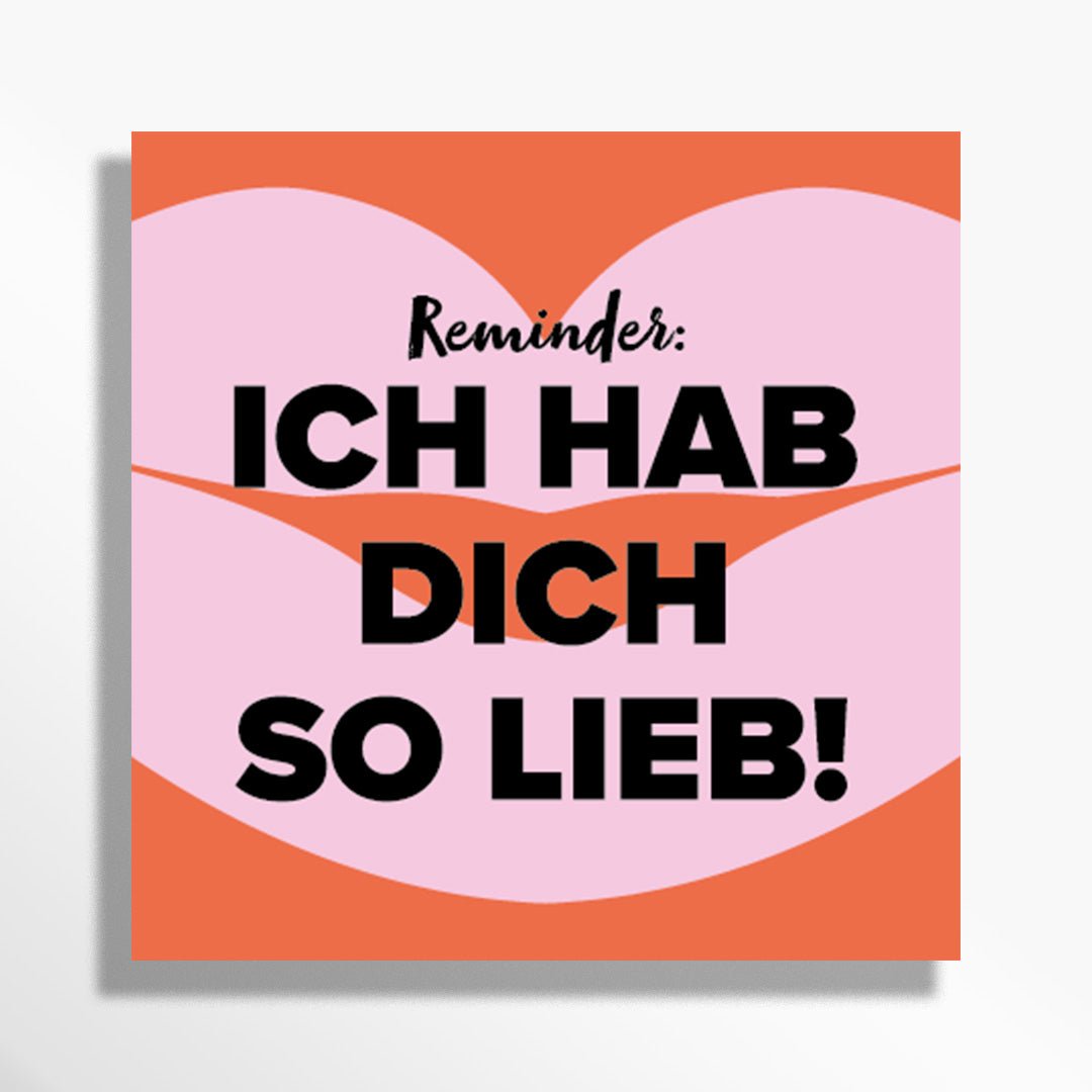 Mini Message ich hab doch so lieb als Post it