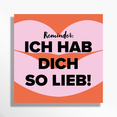 Mini Message ich hab doch so lieb als Post it